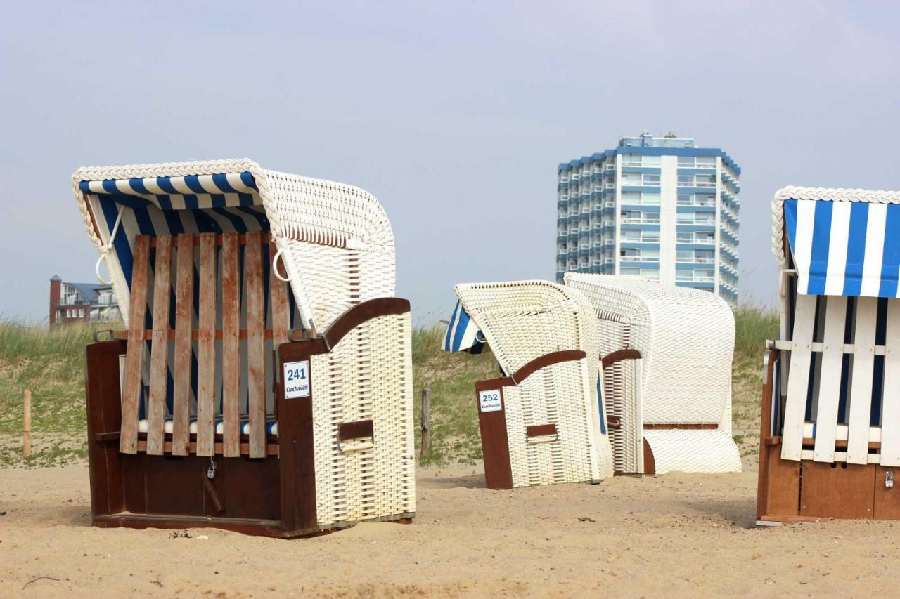 Schicke Fewo 150M Vom Strand Kostenlos Wlan Grosses Schwimmbad Sauna Cuxhaven Exterior foto